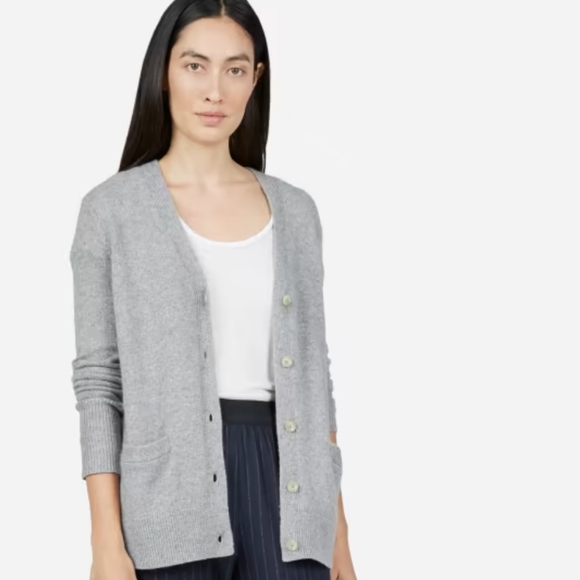 Everlane Sweaters Everlane The Cashmere Cardigan Gray Poshmark
